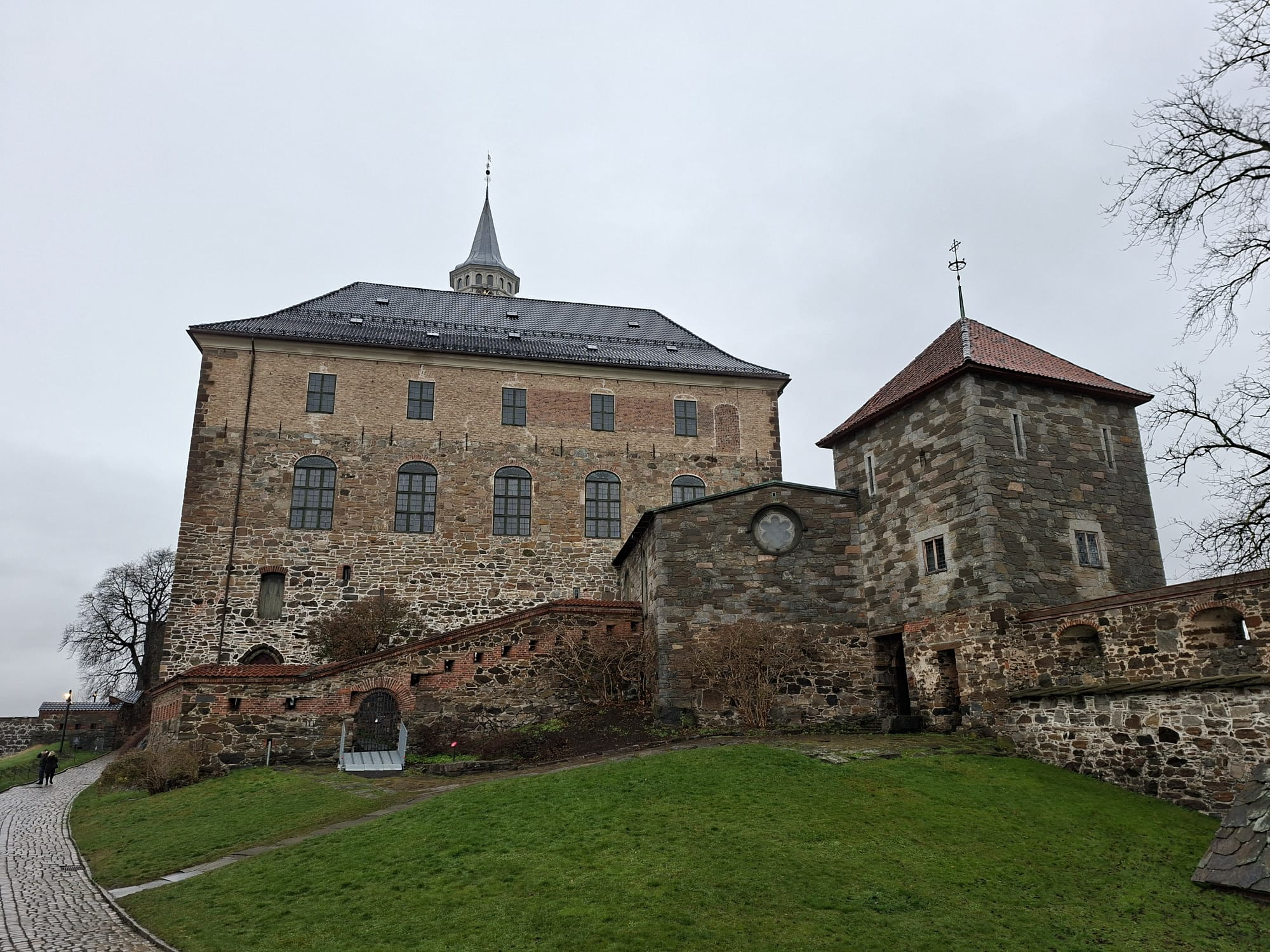 A photo of a old stone building.