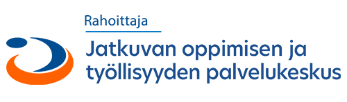 Jatkuvan oppimisen ja työllisyyden palvelukeskuksen -rahoittajalogo